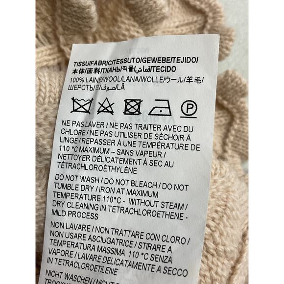 Saint Laurent '2021' Beige Square Neckline Sweater Size S - Picture 5 of 5